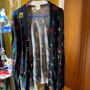Sailor moon symbols sweater/cardigan 2X